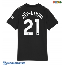 Fotballdrakt Dame Manchester City Rayan Ait-Nouri #21 Bortedrakt 2025-26 Kortermet